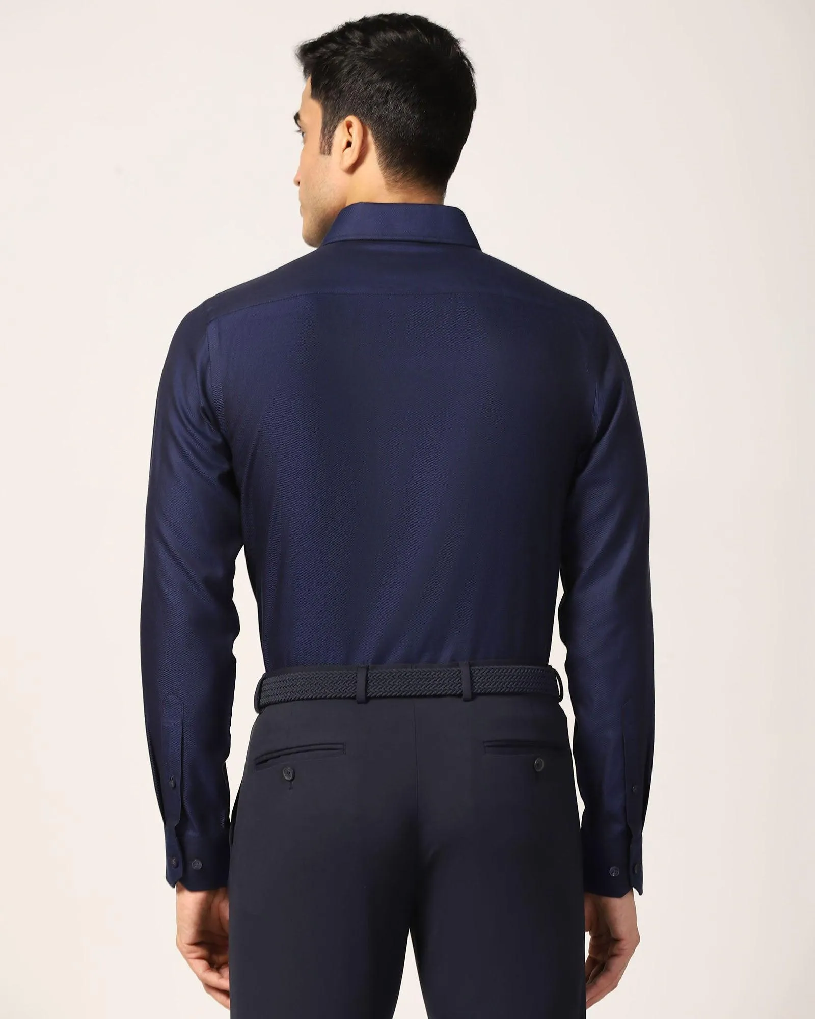 Temp Tech Formal Navy Solid Shirt - Antony