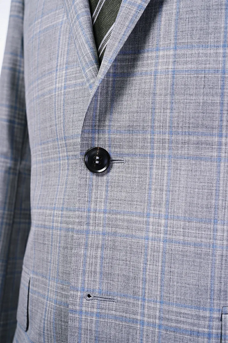 The Geneva Plaid Wool Suit