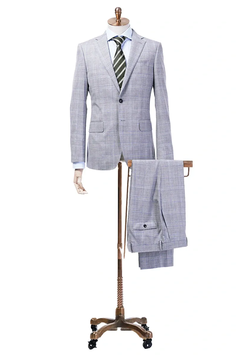 The Geneva Plaid Wool Suit