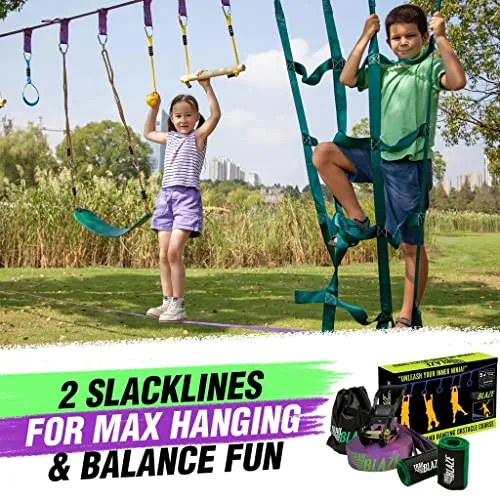 Trailblaze Ninja Warrior Obstacle Course for Kids Ultimate Outdoor Fun