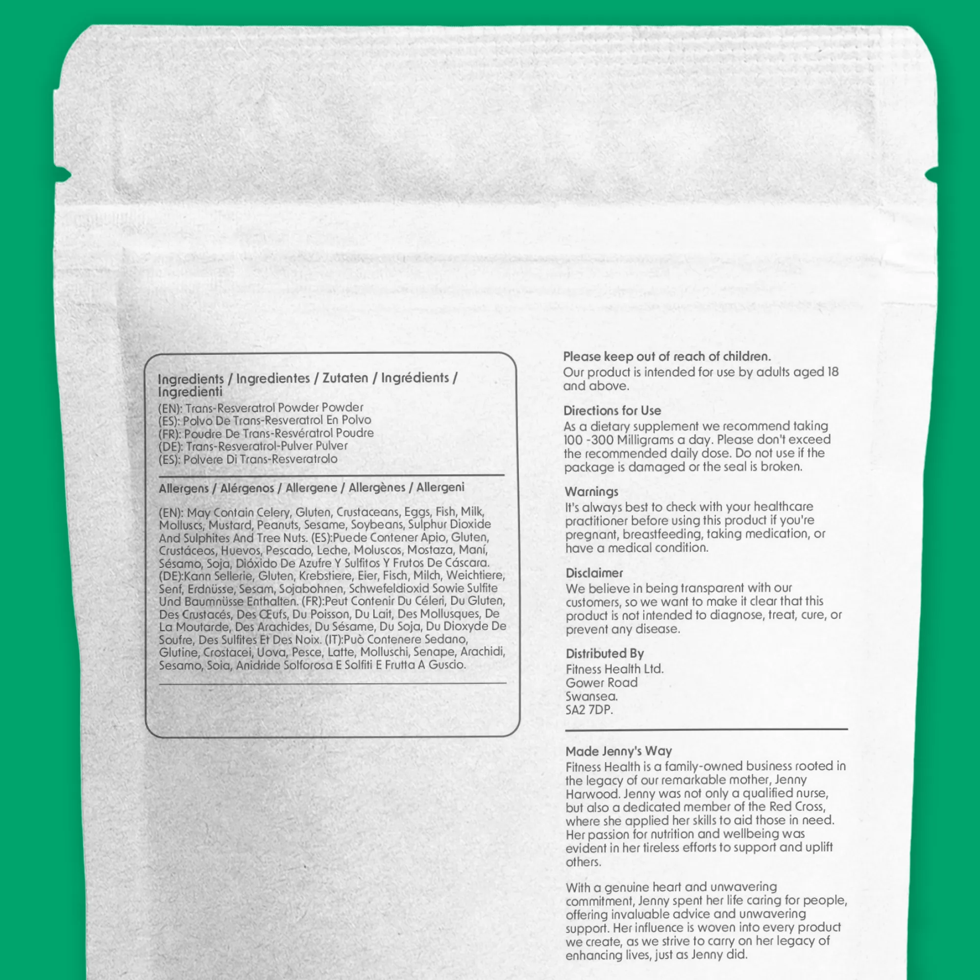 Trans-Resveratrol Powder