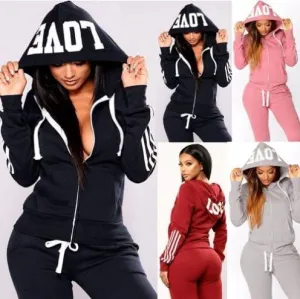 Two Piece Tracksuit Women Set