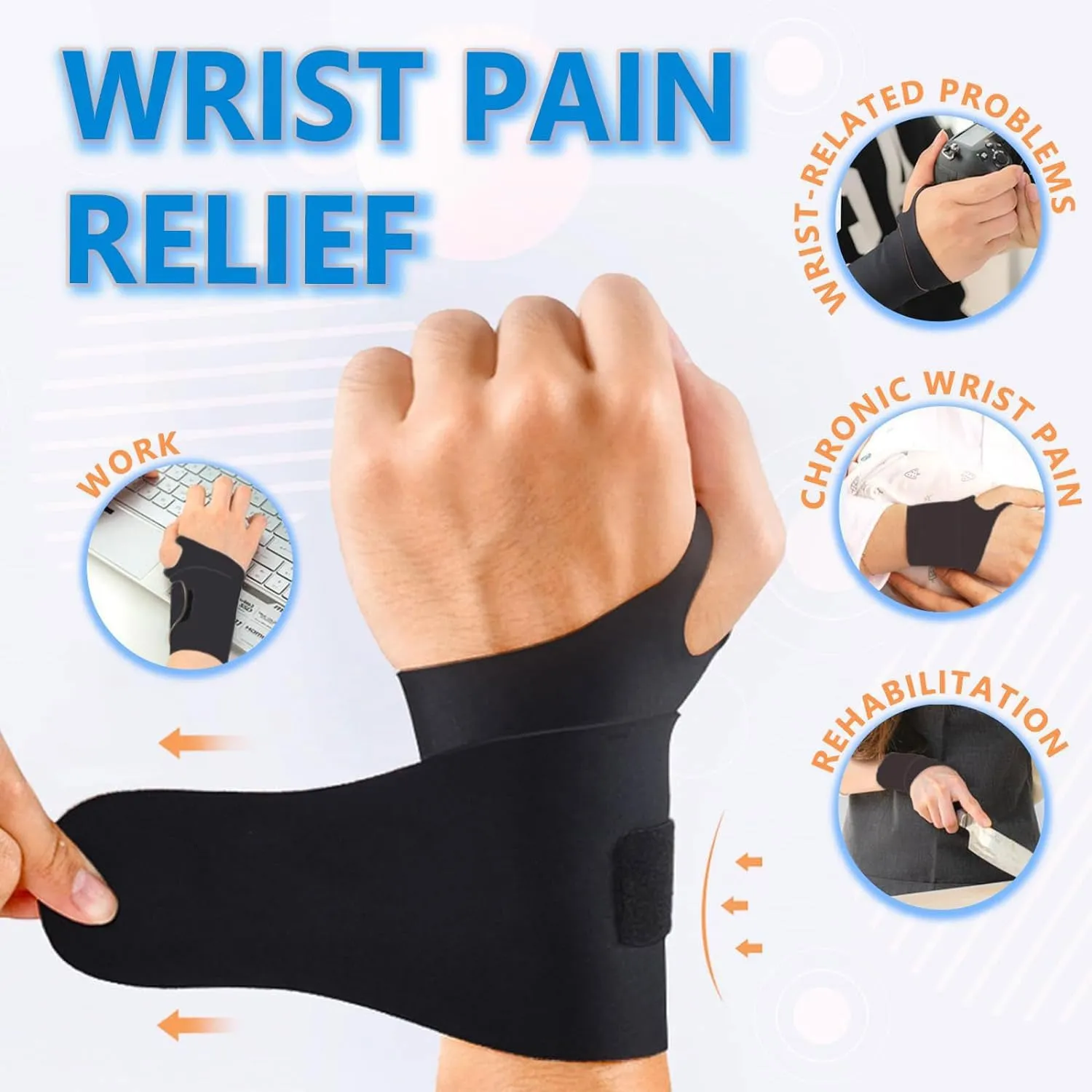 Ultra-Thin Elastic Wrist Brace Wrist Wraps - Beige