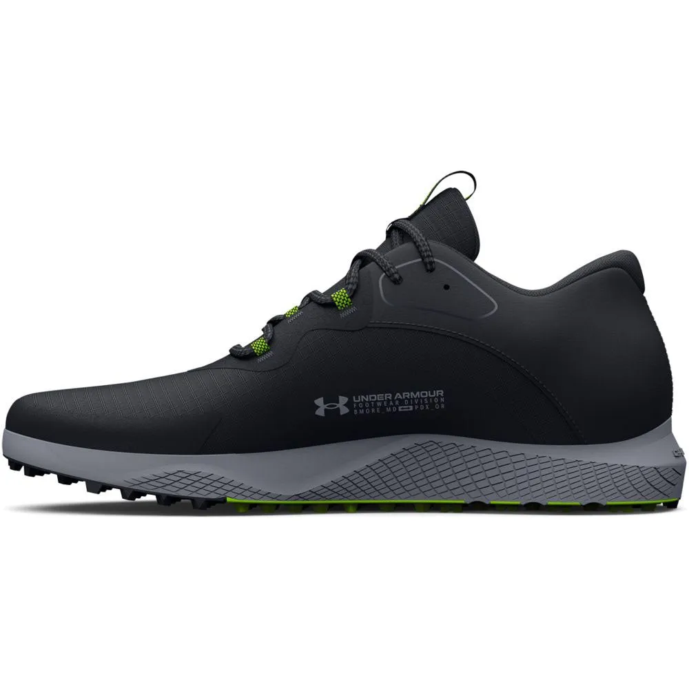 Under Armour Charged Draw 2 Waterproof Spikeless Shoes - Black/Steel