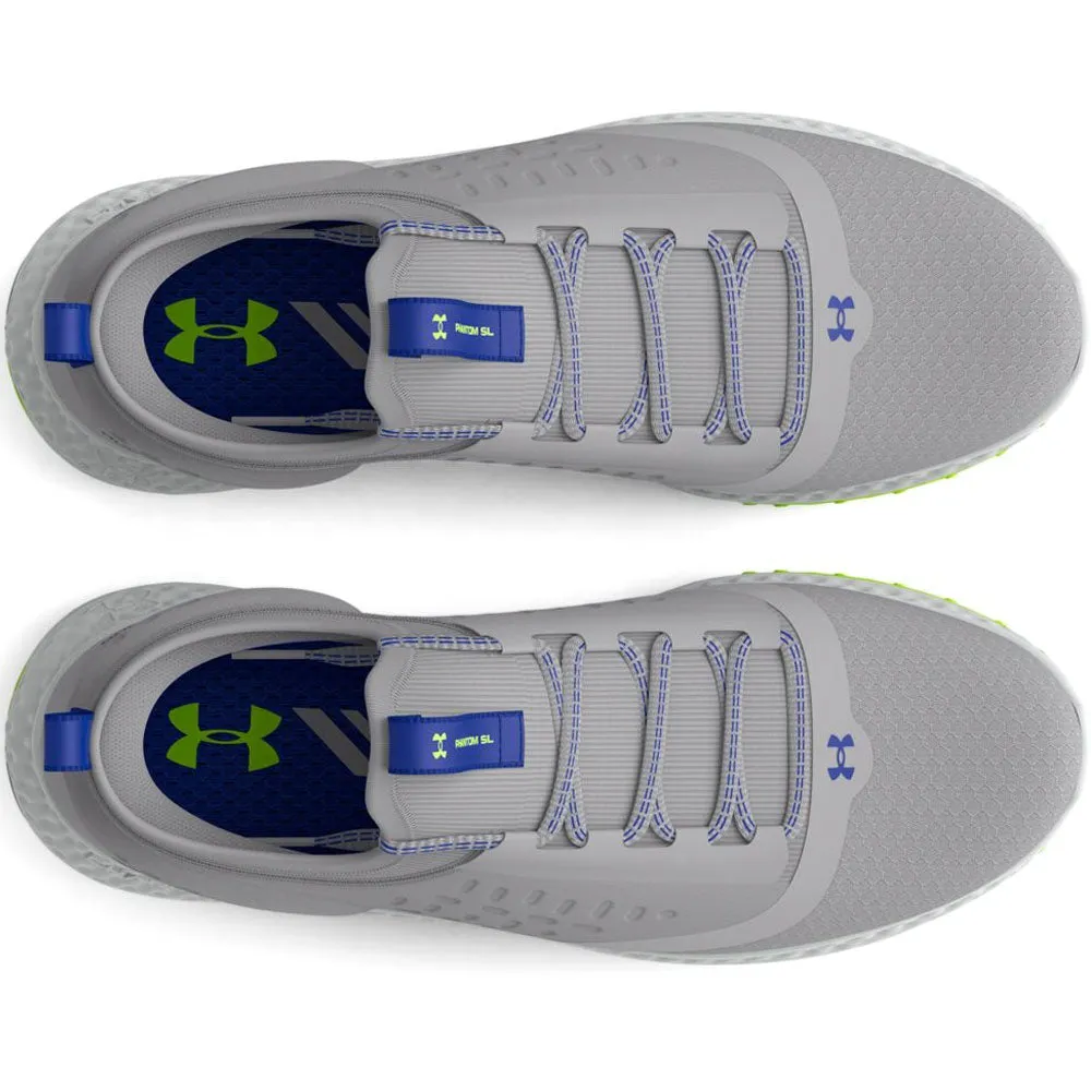 Under Armour Junior GS Charged Phantom Spikeless Shoes - Mod Grey/Royal