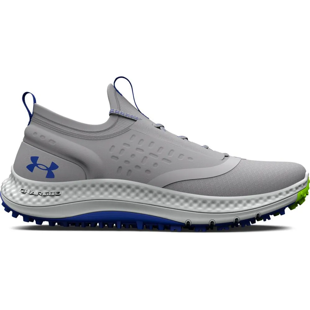 Under Armour Junior GS Charged Phantom Spikeless Shoes - Mod Grey/Royal