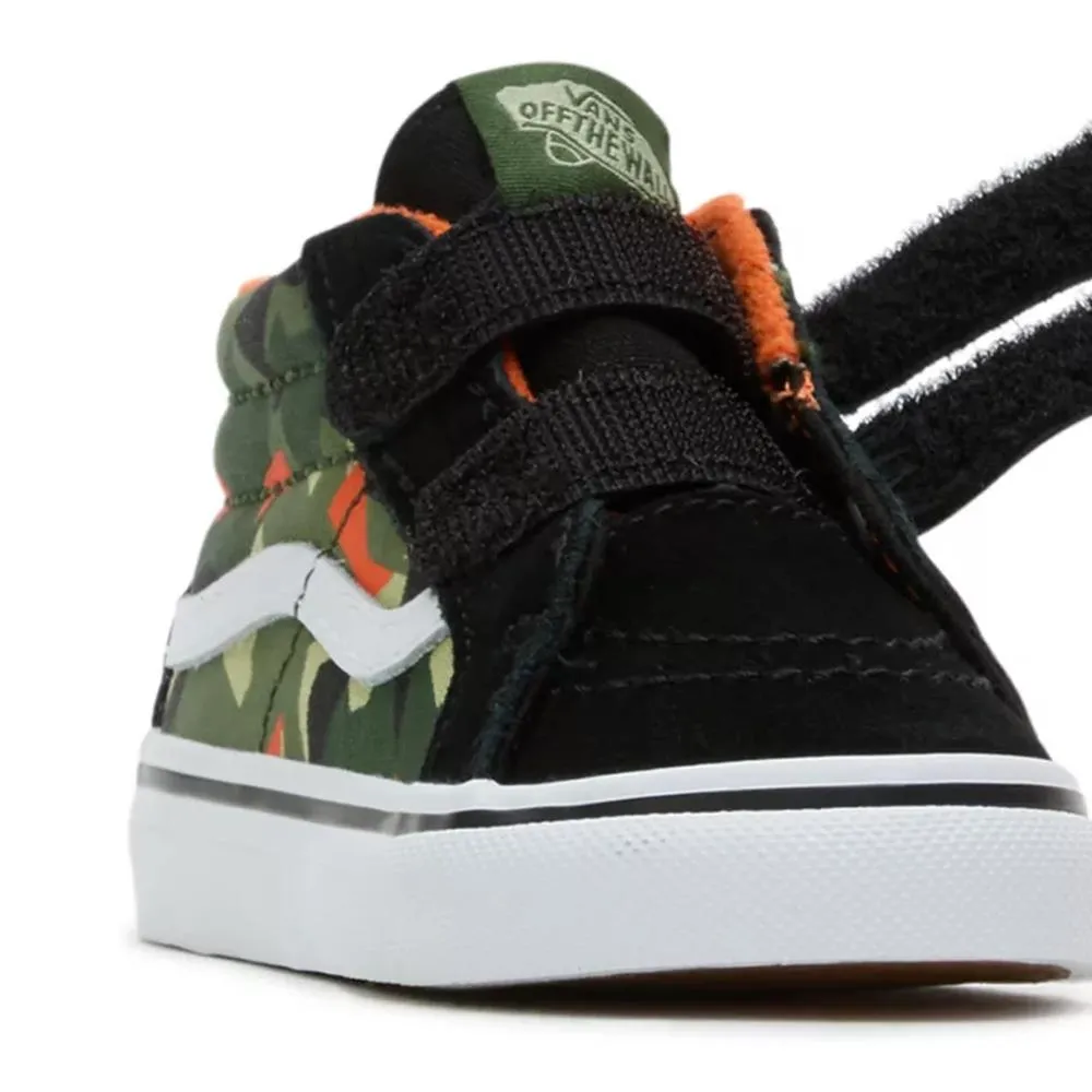 Vans Toddler Sk8-Mid Reissue Hook and Loop Shoes - Geo Camo Black/Multi