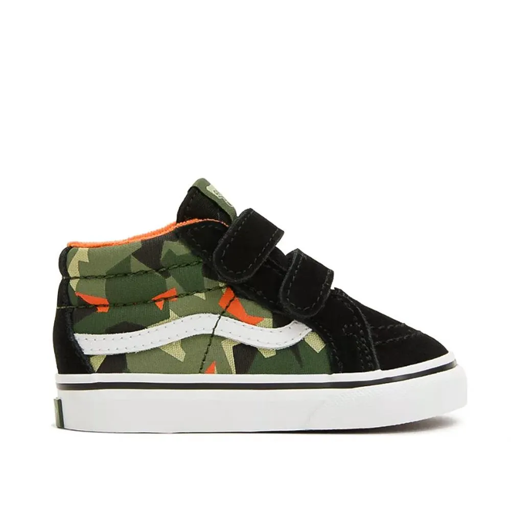 Vans Toddler Sk8-Mid Reissue Hook and Loop Shoes - Geo Camo Black/Multi