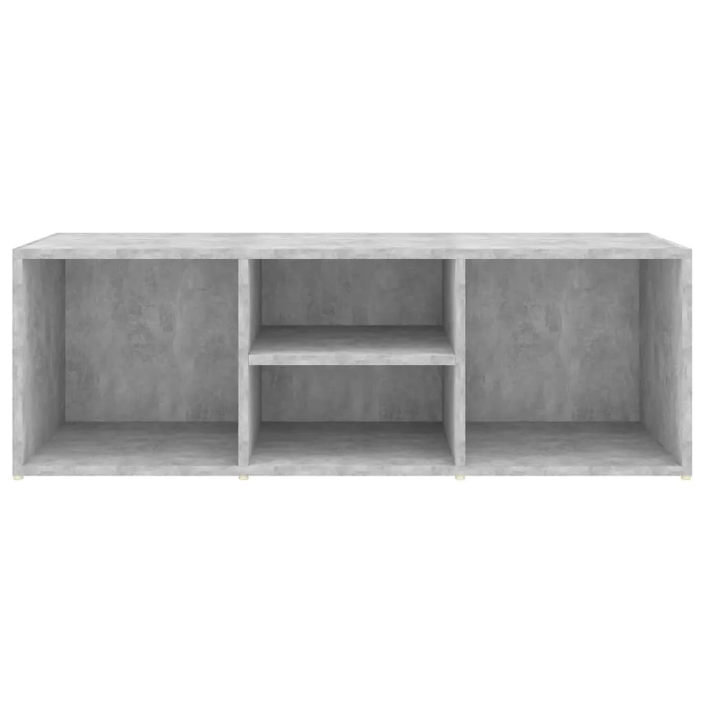 vidaXL Shoe Storage Bench Concrete Grey 105x35x35 cm Engineered Wood