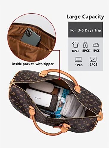 Weekender Travel Duffel Overnight Bag for Women & Men