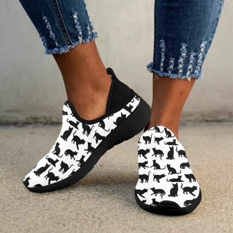 Women Shoes With Cats On Them