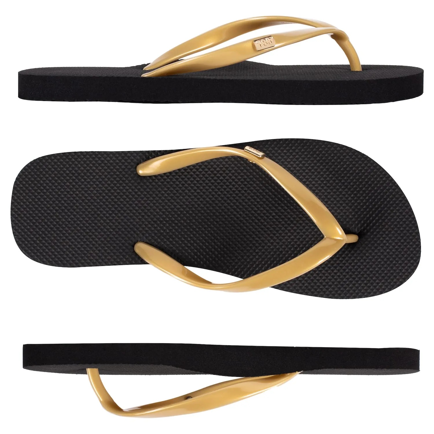 Women's Flip Flop • Black & Gold