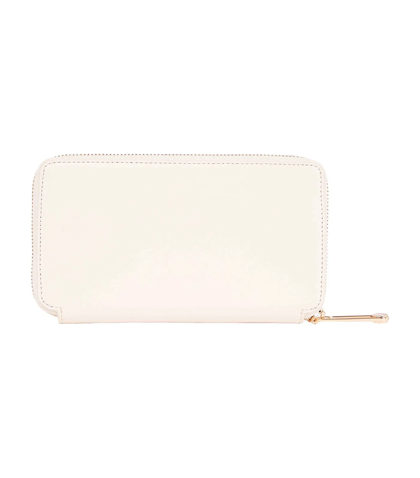 Women's Iconic Tommy Large Zip Around Wallet Ecru