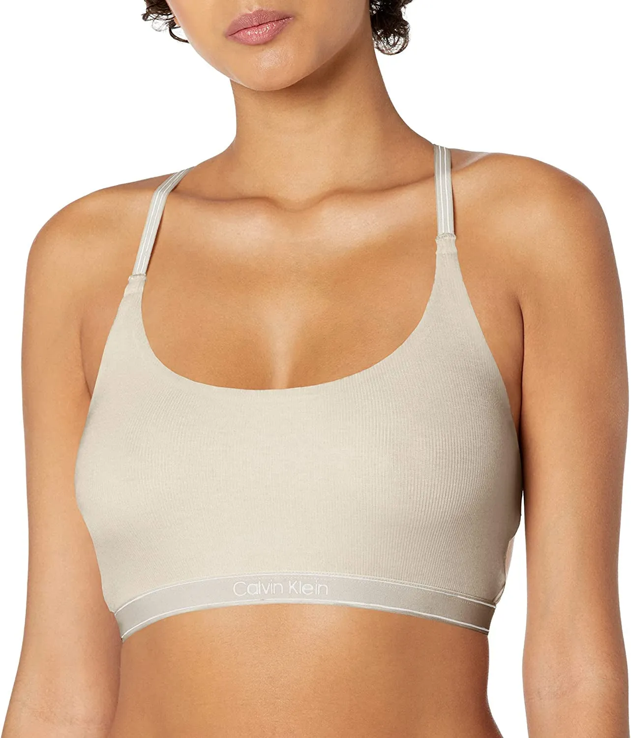 Women's Pure Ribbed Natural Lift Unlined Bralette