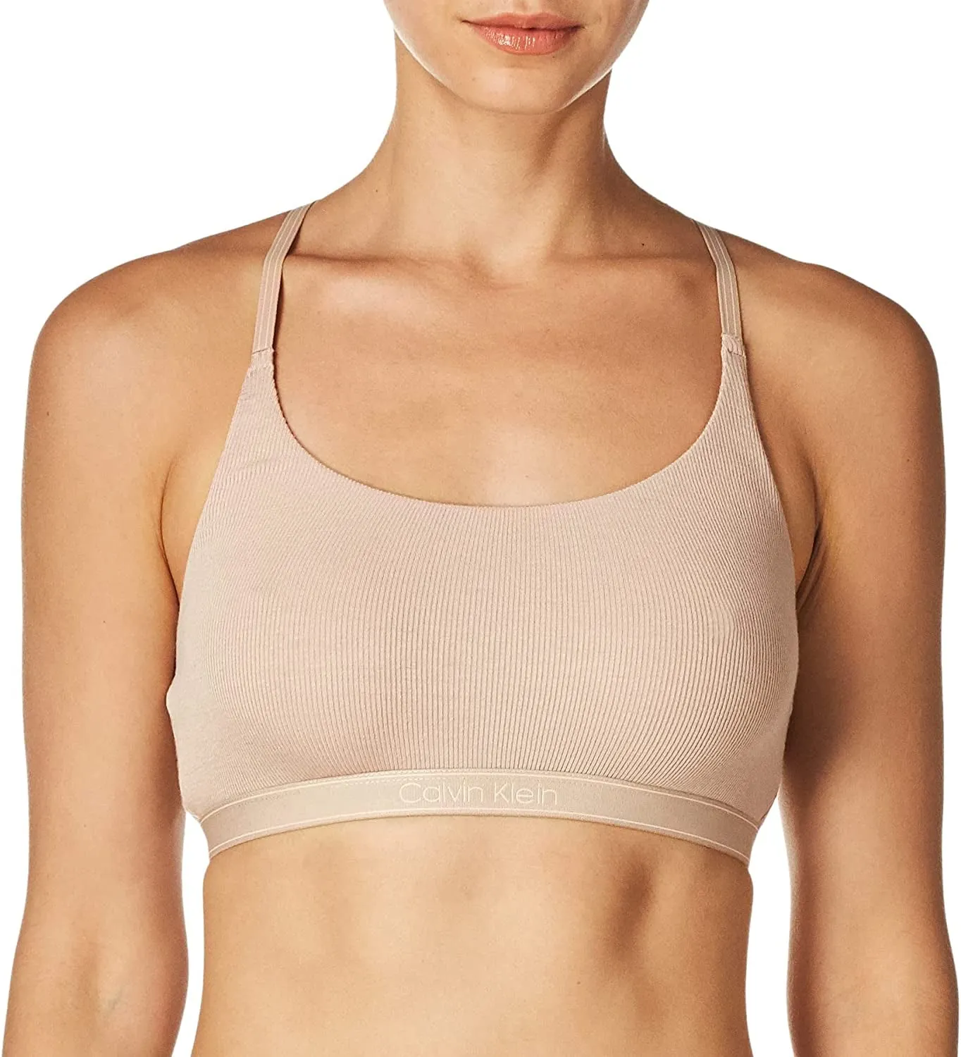 Women's Pure Ribbed Natural Lift Unlined Bralette