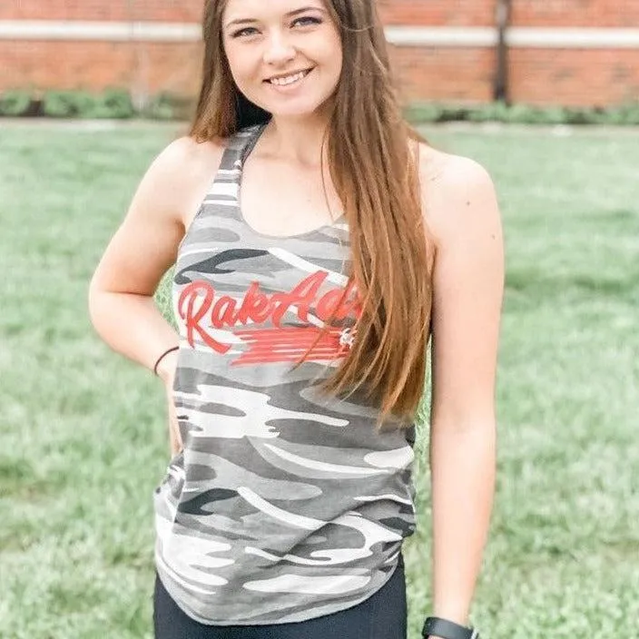 Womens Rebel Camo Racerback Tank Top