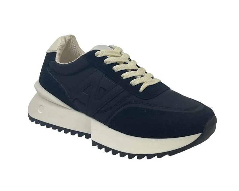 Women's Retro Chunky Sole Lace Up Trainers