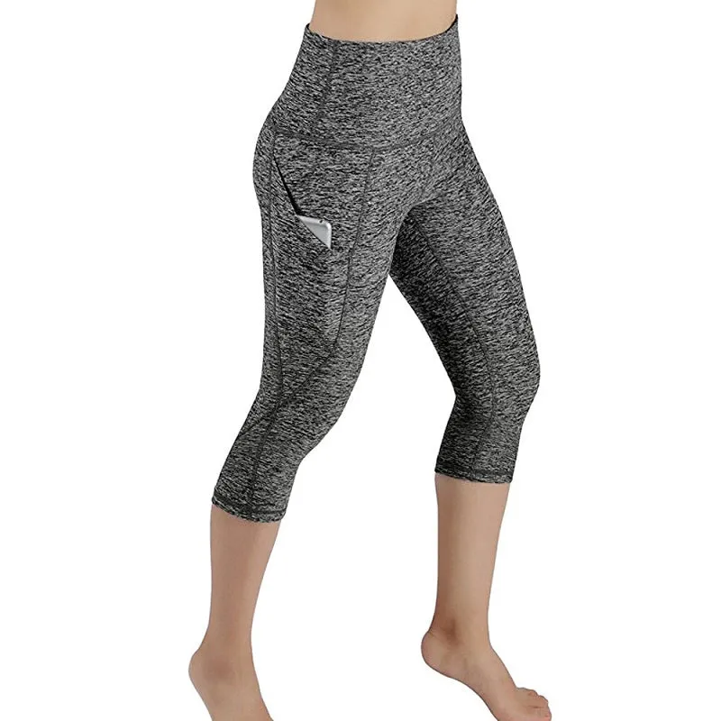 Womens Tummy Control High Waist Yoga Pants with Pockets